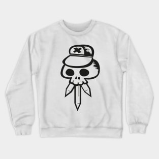 skull hat black Crewneck Sweatshirt